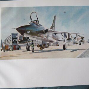 Keith Farris Aviation 9" x 11" Bookplate Print - F-105 Rolling Thunder